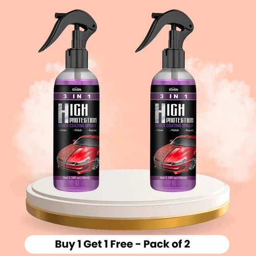 3 in 1 High Protection Quick Car Ceramic Coating Spray - Car Wax Polish Spray Buy 1 Get 1 Free